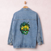 Gothic Medusa Sugar Skull Denim Jacket (Hangar)
