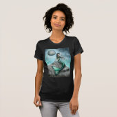 Gothic Meermin Fantasie Kunst T-Shirt (Voorkant volledig)