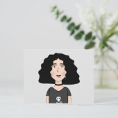 Gothic meisje briefkaart (Staand voorkant)