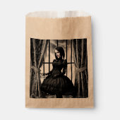 Gothic Meisje en spookhuis Bedankzakje (Voorkant)