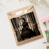 Gothic Meisje en spookhuis Bedankzakje (Gezegeld)