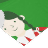gothic meisje gothic kerst griezelig tafelkleed (Gekanteld)