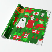 gothic meisje Halloween kerstspook Cadeaupapier (Uitgerold)