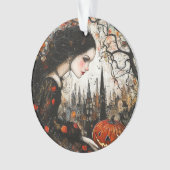 Gothic Meisje Halloween Ornament (voorkant)