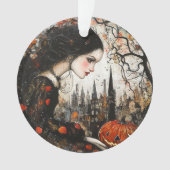 Gothic Meisje Halloween Ornament (voorkant)