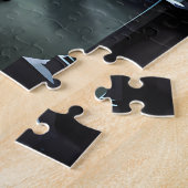 Gothic meisje, in een vloeiende rode jurk - Jigsaw Legpuzzel (Zijkant)