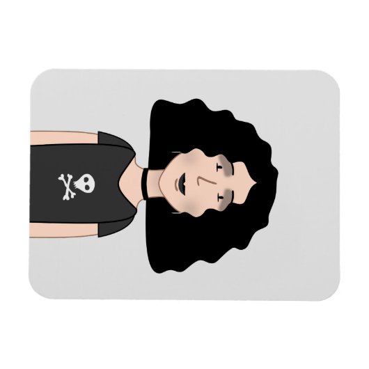 Gothic meisje magneet (Horizontaal)