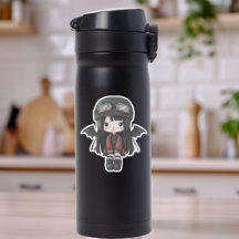 Gothic Meisje Piloot Vleugels Cutie Gepersonalisee