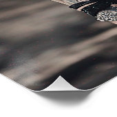 Gothic Meisje poseren voor oude Bridge Perfect Poster (Hoek)