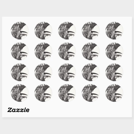 Gothic Meisje Stickers (Vel)