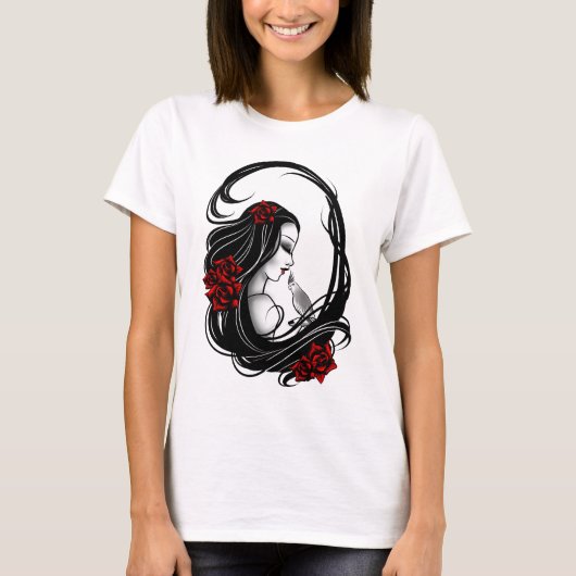Gothic meisje t-shirt (Voorkant)