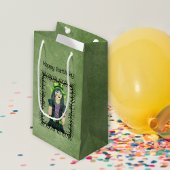 Gothic Meisje Zwart Barbed Branch Lijst Groene Ver Klein Cadeauzakje