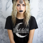Gothic Meisjes Witchcraft Crescent Moon Gothic Maa T-shirt