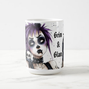 Gothic Meisjesportret - Grim & Glam Koffiemok