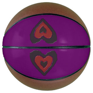 Gothic Melting Love Heart Basketball Mini Basketbal