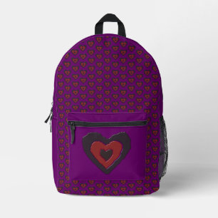 Gothic Melting Love Heart Bedrukte Rugzak