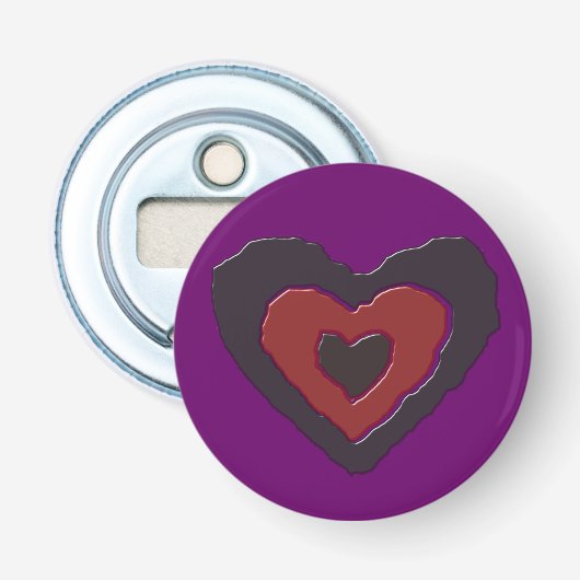 Gothic Melting Love Heart Bottle Opener (Voorkant)