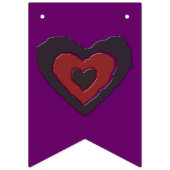 Gothic Melting Love Heart Bunting Flags Vlaggetjes (Eerste vlag)