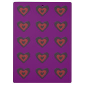 Gothic Melting Love Heart Clipboard Klembord (Achterkant)