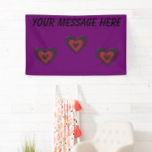 Gothic Melting Love Heart Custom Banner (Insitu)