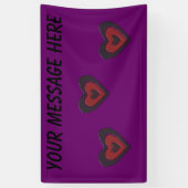 Gothic Melting Love Heart Custom Banner (Verticaal)