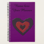 Gothic Melting Love Heart Custom Planner (Voorkant)