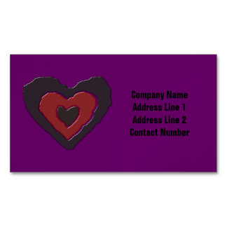 Gothic Melting Love Heart Custom Visitekaartje Magneet