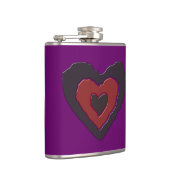 Gothic Melting Love Heart Flask Heupfles (Rechts)