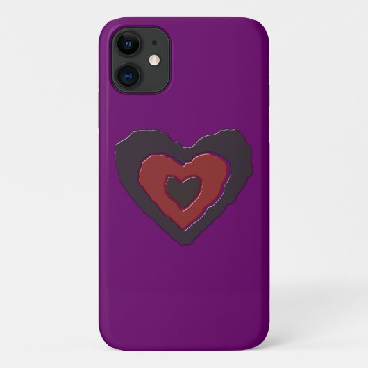 Gothic Melting Love Heart iPhone Case (Achterkant)