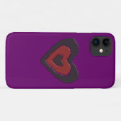 Gothic Melting Love Heart iPhone Case (Achterkant (horizontaal))