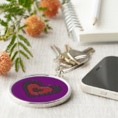 Gothic Melting Love Heart Keychain (Zijkant)