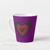 Gothic Melting Love Heart Latte Mok (Linkerhoek)
