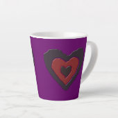 Gothic Melting Love Heart Latte Mok (Rechterhoek)