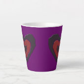 Gothic Melting Love Heart Latte Mok (Voorkant)