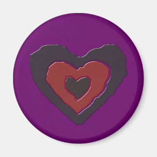 Gothic Melting Love Heart Magnet