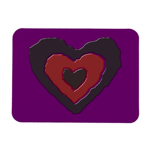 Gothic Melting Love Heart Magnet Magneet (Horizontaal)