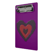 Gothic Melting Love Heart Mini Clipboard Klembord (Angled2)