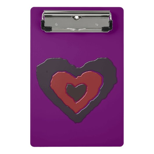 Gothic Melting Love Heart Mini Clipboard Klembord (Voorkant)