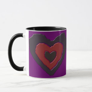 Gothic Melting Love Heart Mok