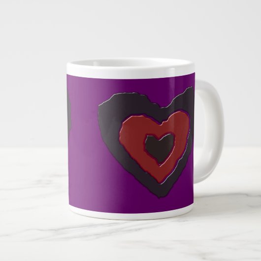 Gothic Melting Love Heart Mok (Voorkant rechts)