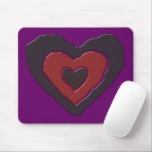 Gothic Melting Love Heart Mousepad Muismat (Met muis)