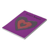 Gothic Melting Love Heart  Notepad Notitieblok (Linkerzijde)