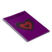 Gothic Melting Love Heart  Notitieboek (Rechterzijde)