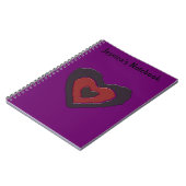 Gothic Melting Love Heart  Notitieboek (Linkerzijde)