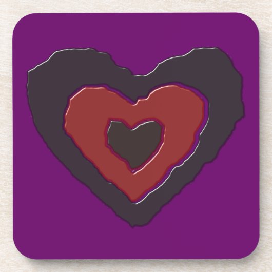 Gothic Melting Love Heart Onderzetter (Voorkant)