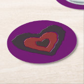 Gothic Melting Love Heart Paper Onderzetters (Gebogen)