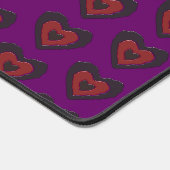 Gothic Melting Love Heart Patterned Bureaumat (Hoek)