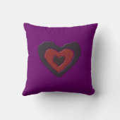Gothic Melting Love Heart Pillow Kussen (Achterkant)