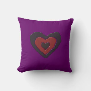 Gothic Melting Love Heart Pillow Kussen