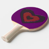 Gothic Melting Love Heart Ping Pong Paddle Tafeltennisbatje (Voorkant Gekanteld)
